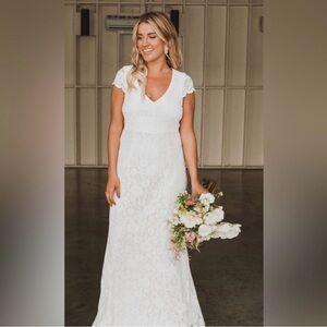 Show Me Your Mumu Brooke Lace Maxi Dress - Wedding Dress -  NWT - Large